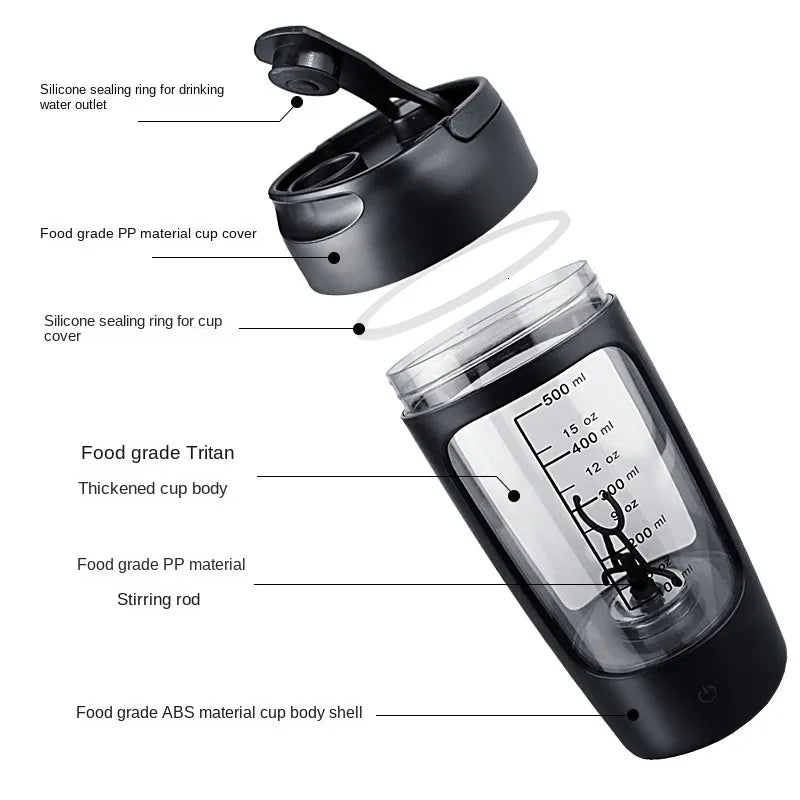 MixBlaze™ Smart Electric Protein Shaker Bottle.